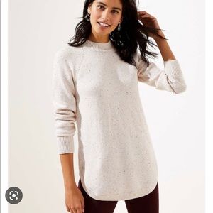 NWT LOFT Mock Neck Tunic Sweater